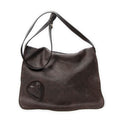 Shoulder Bag Large Tribeca Messenger Dark Brown Guccissima Leather