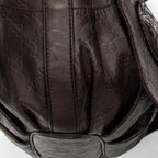 Shoulder Bag Large Tribeca Messenger Dark Brown Guccissima Leather