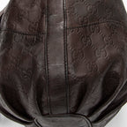Shoulder Bag Large Tribeca Messenger Dark Brown Guccissima Leather