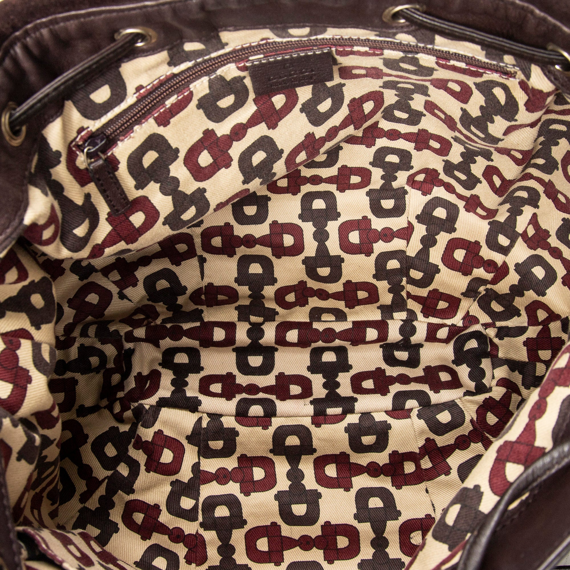 Shoulder Bag Large Tribeca Messenger Dark Brown Guccissima Leather