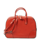 Shoulder Bag Medium Boston Red Diamante Leather