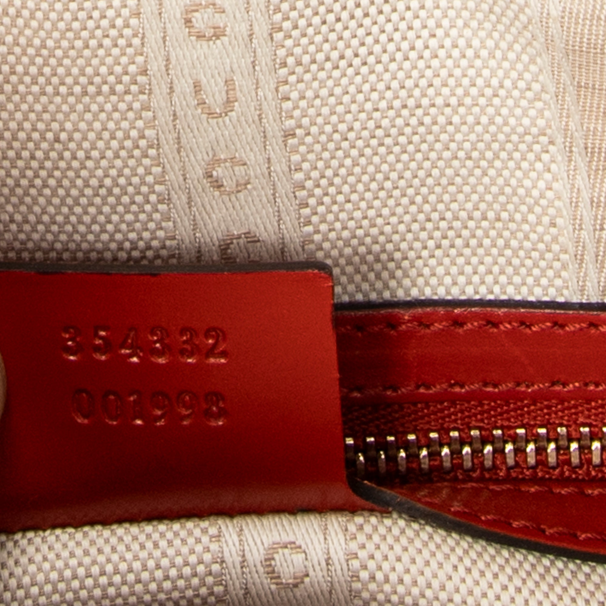 Shoulder Bag Medium Boston Red Diamante Leather