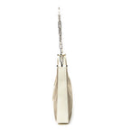Shoulder Bag Vintage Chain Hobo Beige Canvas