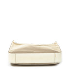 Shoulder Bag Vintage Chain Hobo Beige Canvas