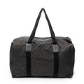 Travel Bag Large Duffle Black Monogrammed Denim Canvas