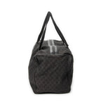 Travel Bag Large Duffle Black Monogrammed Denim Canvas