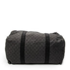 Travel Bag Large Duffle Black Monogrammed Denim Canvas
