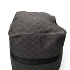 Travel Bag Large Duffle Black Monogrammed Denim Canvas