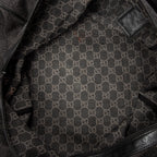Travel Bag Large Duffle Black Monogrammed Denim Canvas