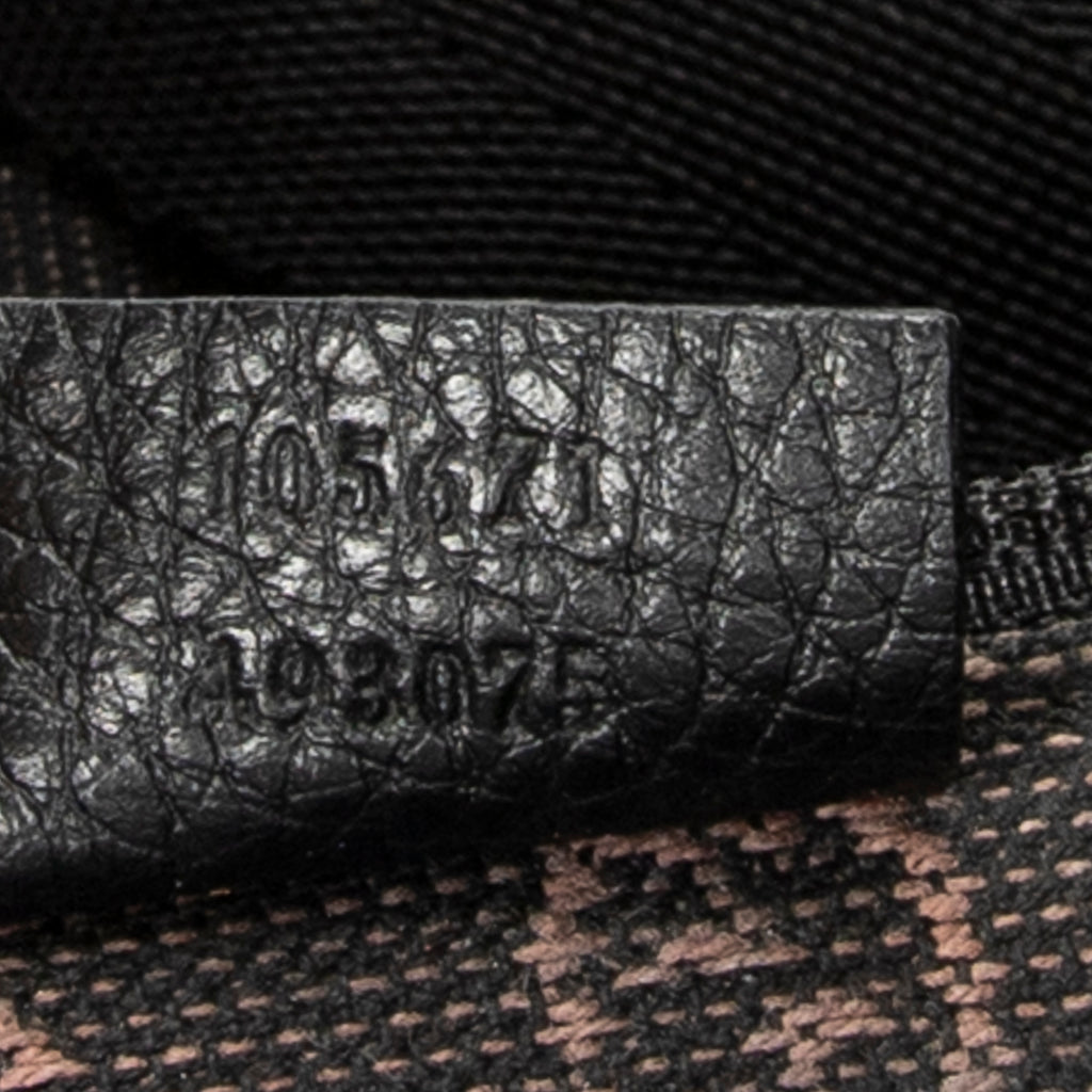 Travel Bag Large Duffle Black Monogrammed Denim Canvas