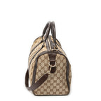Shoulder Bag Medium Web Boston Beige Monogrammed Canvas