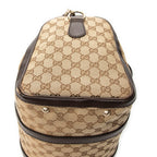 Shoulder Bag Medium Web Boston Beige Monogrammed Canvas