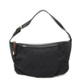 Shoulder Bag Web Accessories Pochette Black Monogrammed Canvas
