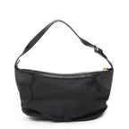 Shoulder Bag Web Accessories Pochette Black Monogrammed Canvas