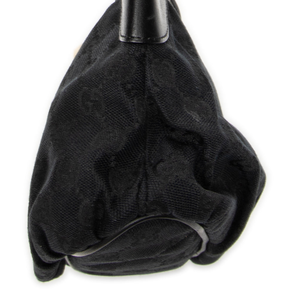 Shoulder Bag Web Accessories Pochette Black Monogrammed Canvas