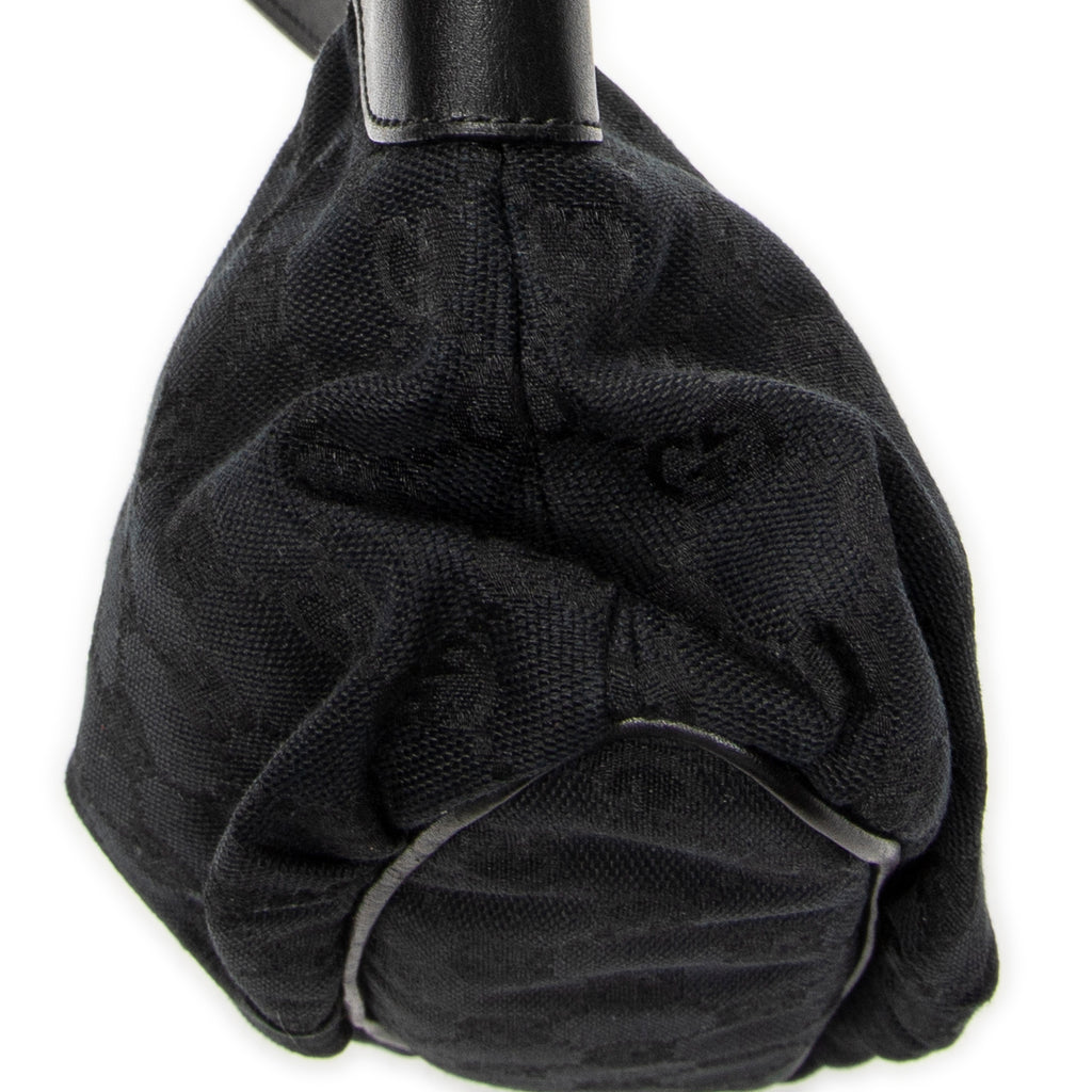 Shoulder Bag Web Accessories Pochette Black Monogrammed Canvas