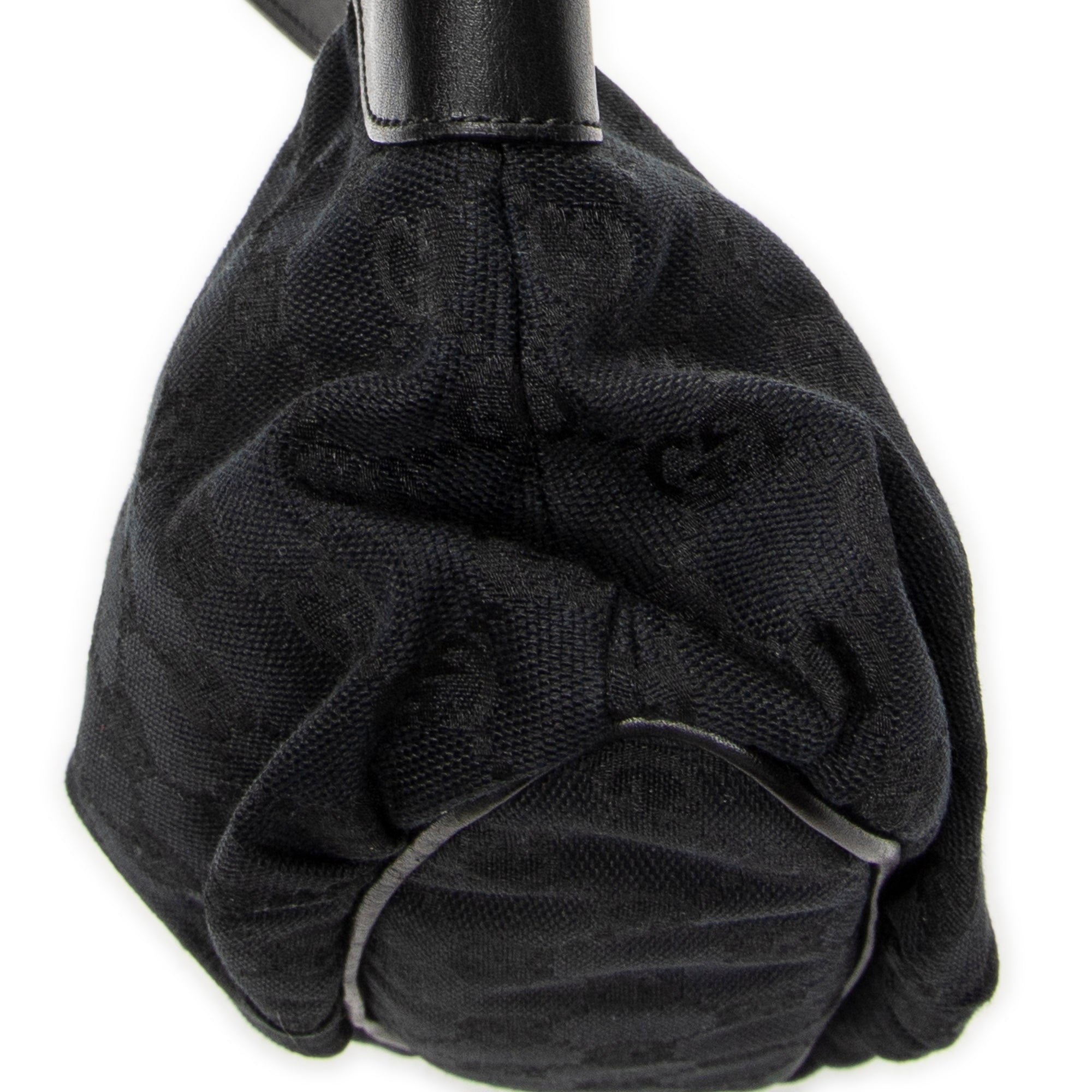 Shoulder Bag Web Accessories Pochette Black Monogrammed Canvas