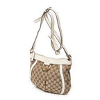 Shoulder Bag D Ring Messenger Beige Monogrammed Canvas