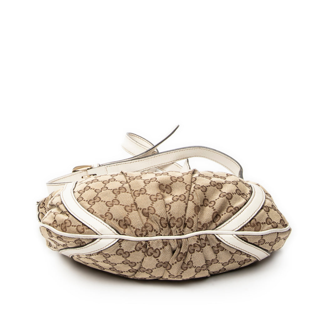 Shoulder Bag D Ring Messenger Beige Monogrammed Canvas