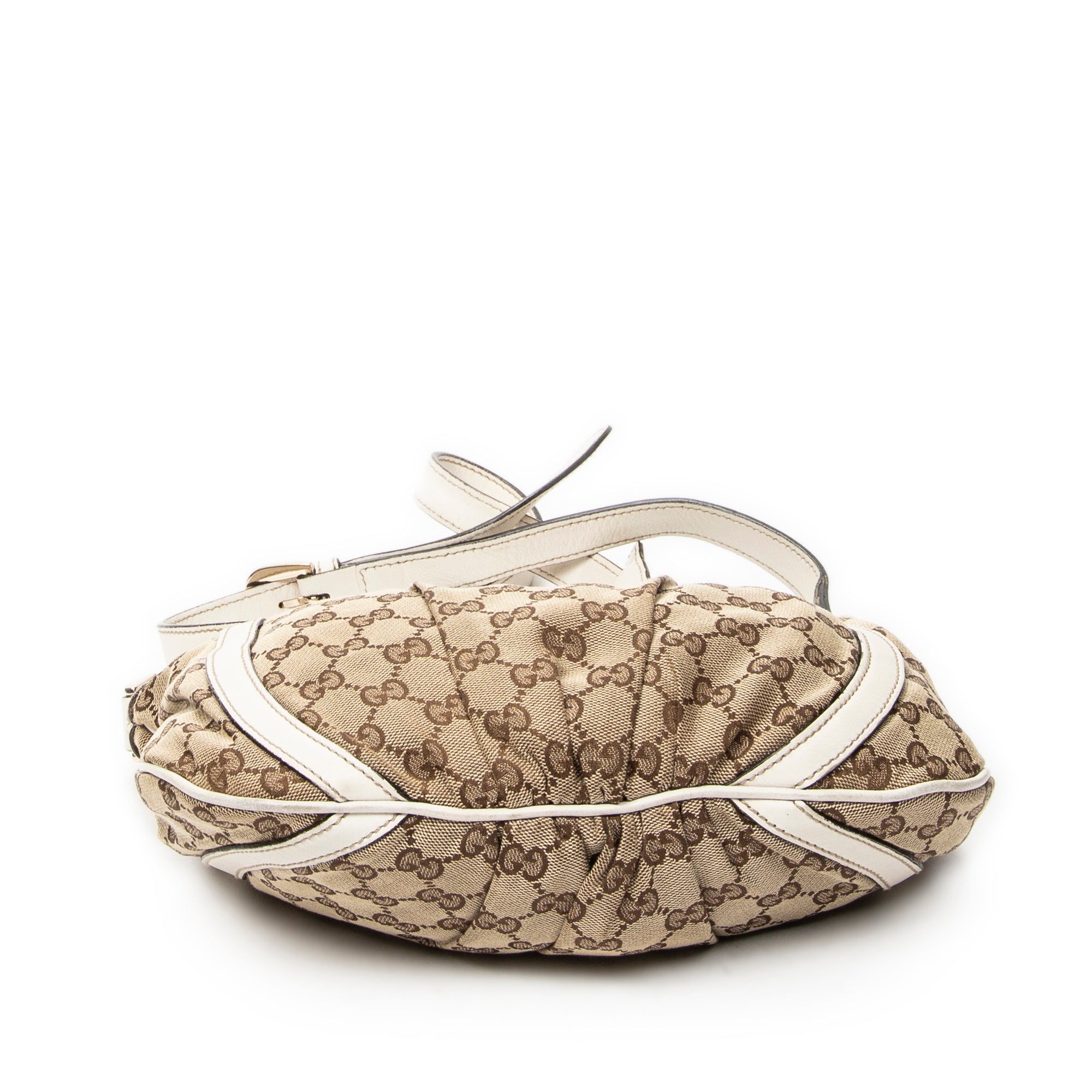 Shoulder Bag D Ring Messenger Beige Monogrammed Canvas