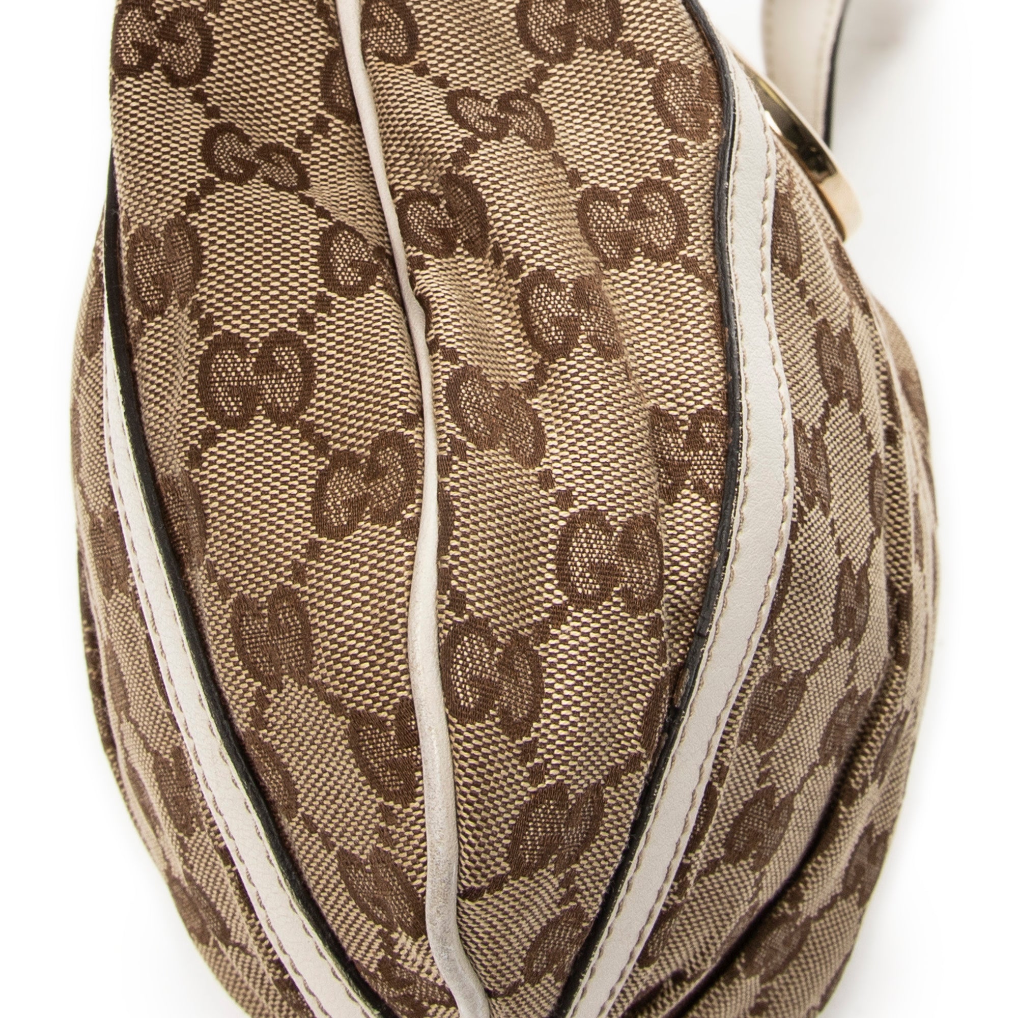 Shoulder Bag D Ring Messenger Beige Monogrammed Canvas