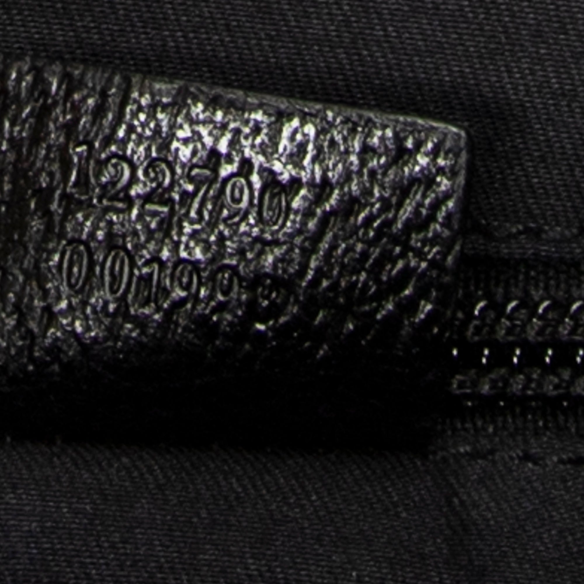 Shoulder Bag Round Zip Messenger Black Monogrammed Canvas