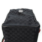 Travel Bag Web Carry On Duffle Bag Black Monogrammed Canvas