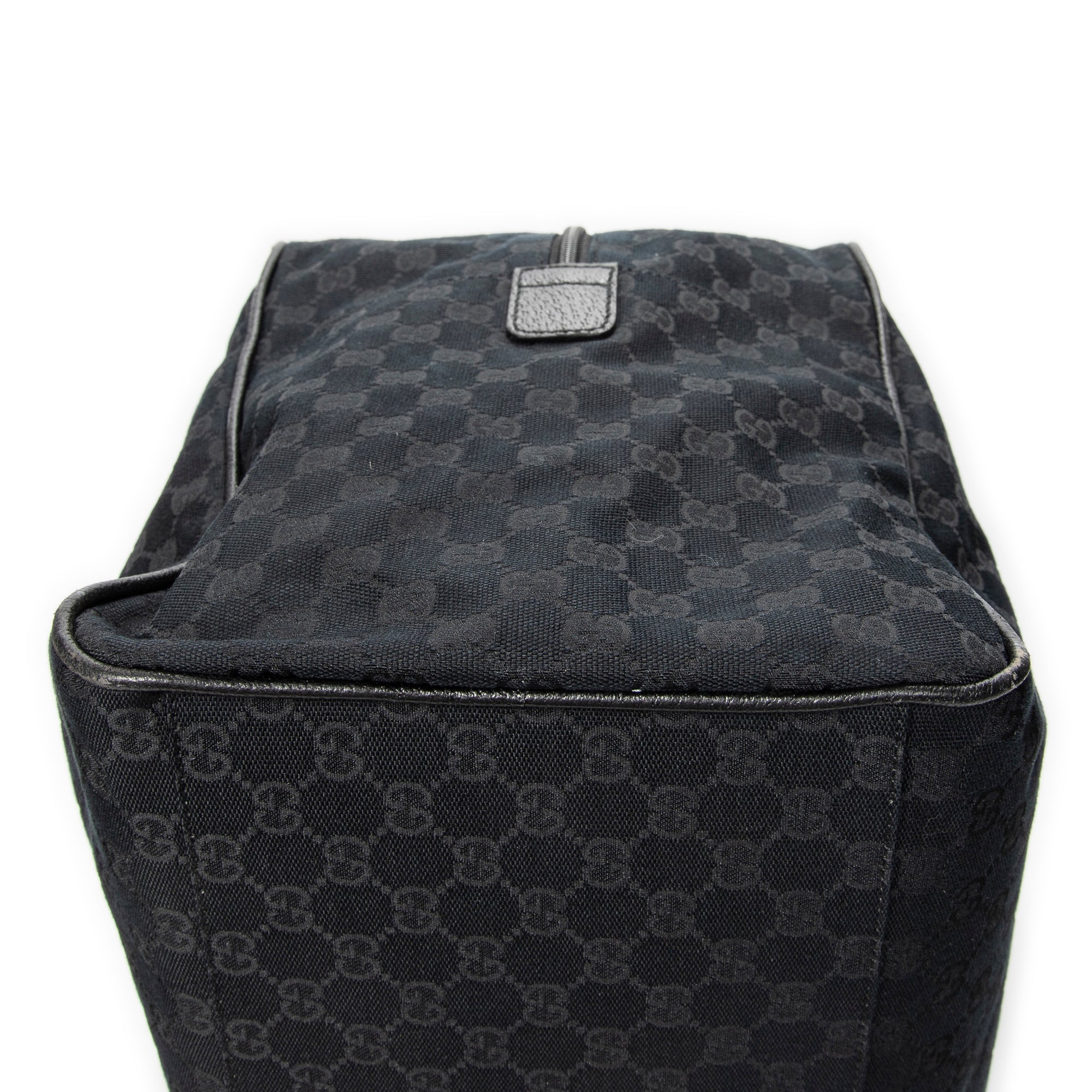 Travel Bag Web Carry On Duffle Bag Black Monogrammed Canvas