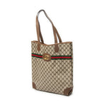 Shoulder Bag Vintage Web Vertical Tote Beige Supreme Coated Canvas