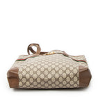 Shoulder Bag Vintage Web Vertical Tote Beige Supreme Coated Canvas