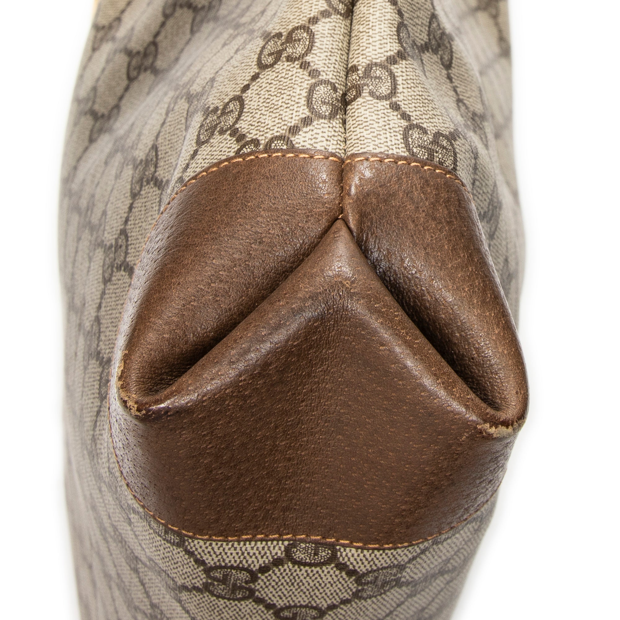 Shoulder Bag Vintage Web Vertical Tote Beige Supreme Coated Canvas