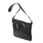 Shoulder Bag Hysteria Crossbody Black Grained Calfskin Leather