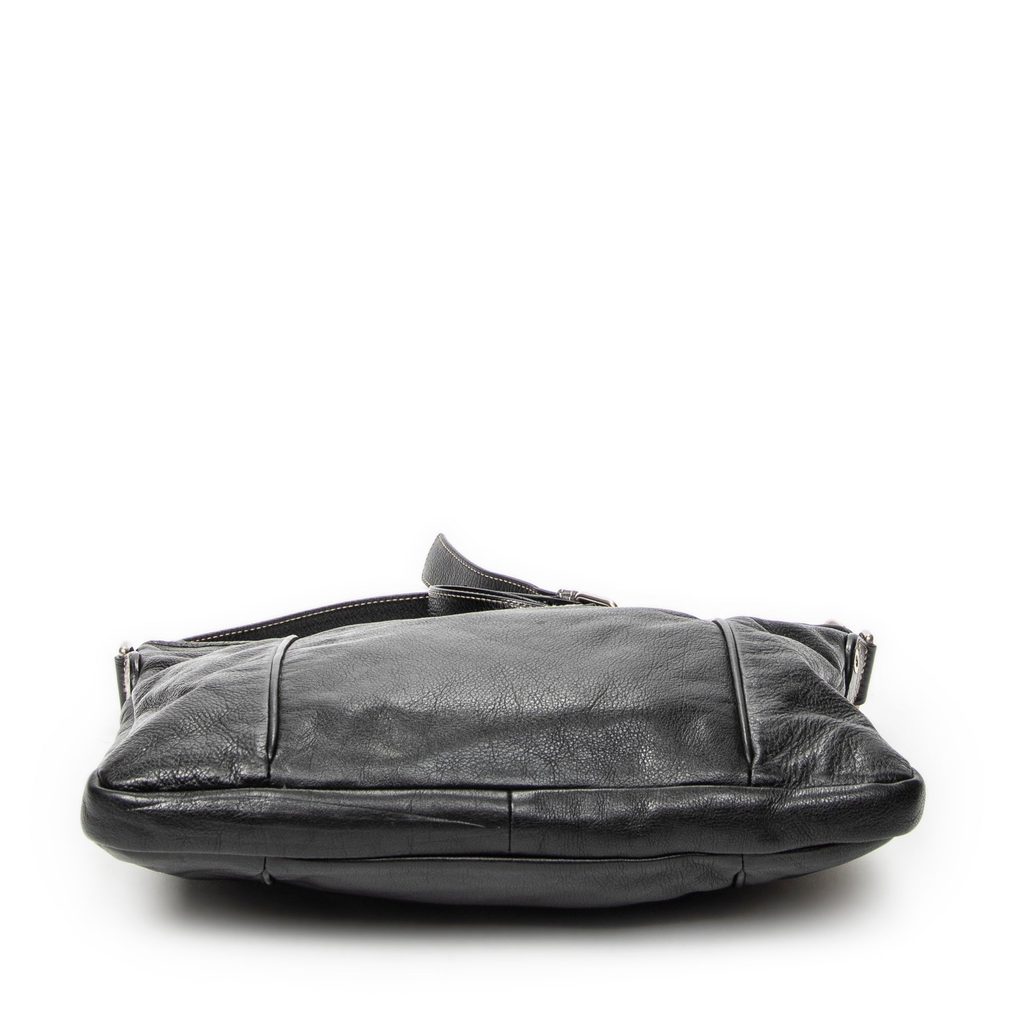 Shoulder Bag Hysteria Crossbody Black Grained Calfskin Leather