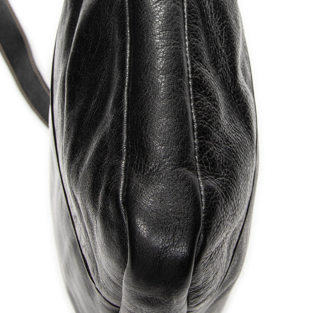 Shoulder Bag Hysteria Crossbody Black Grained Calfskin Leather