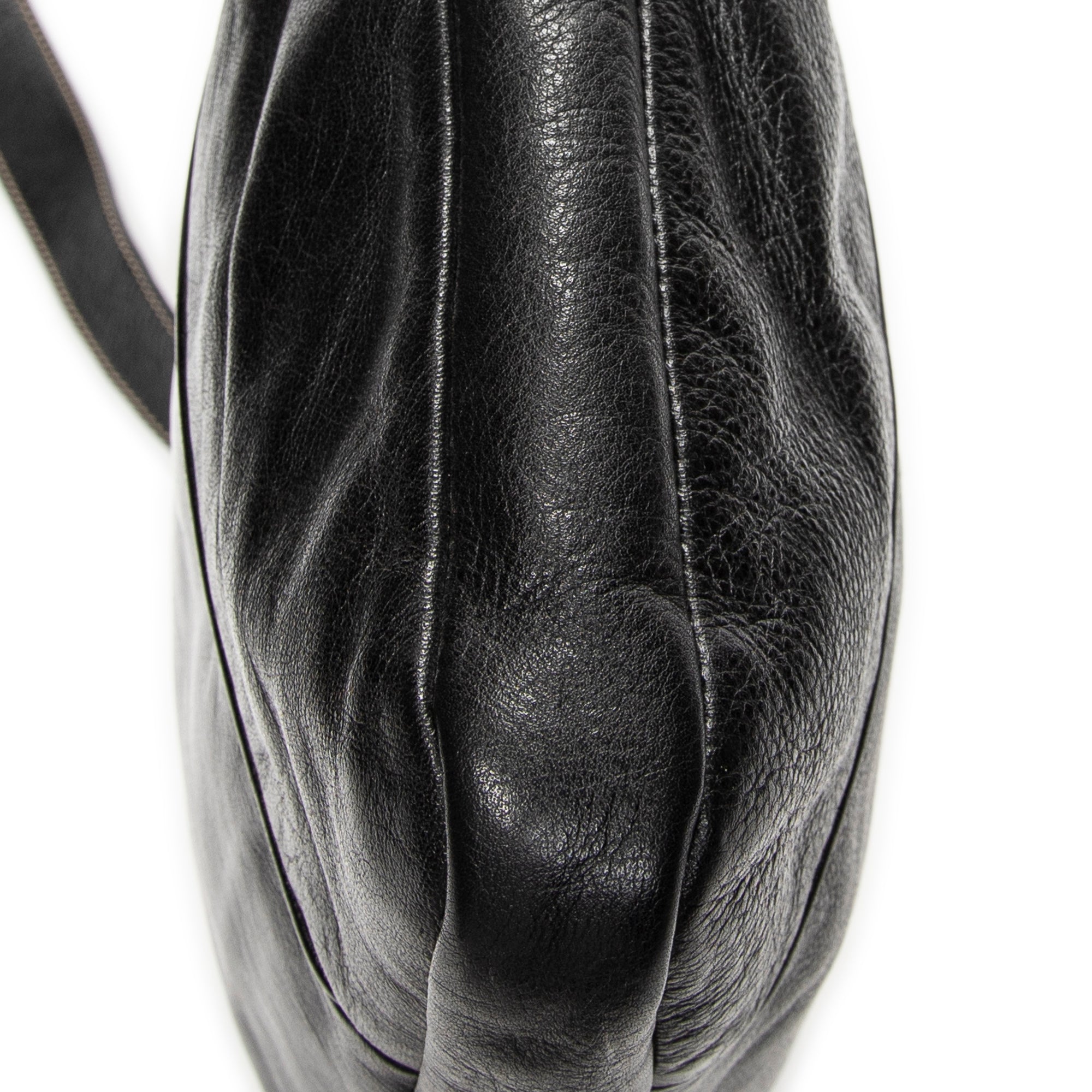 Shoulder Bag Hysteria Crossbody Black Grained Calfskin Leather
