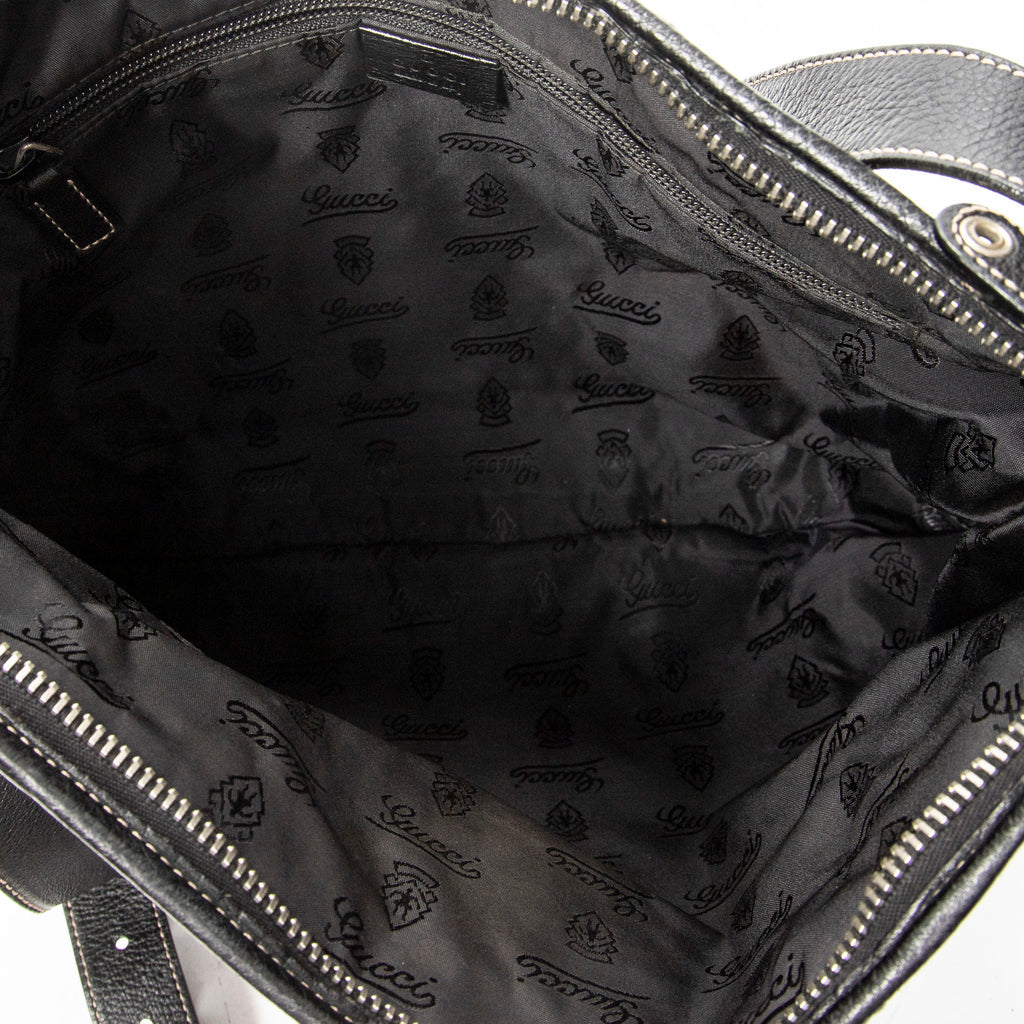 Shoulder Bag Hysteria Crossbody Black Grained Calfskin Leather