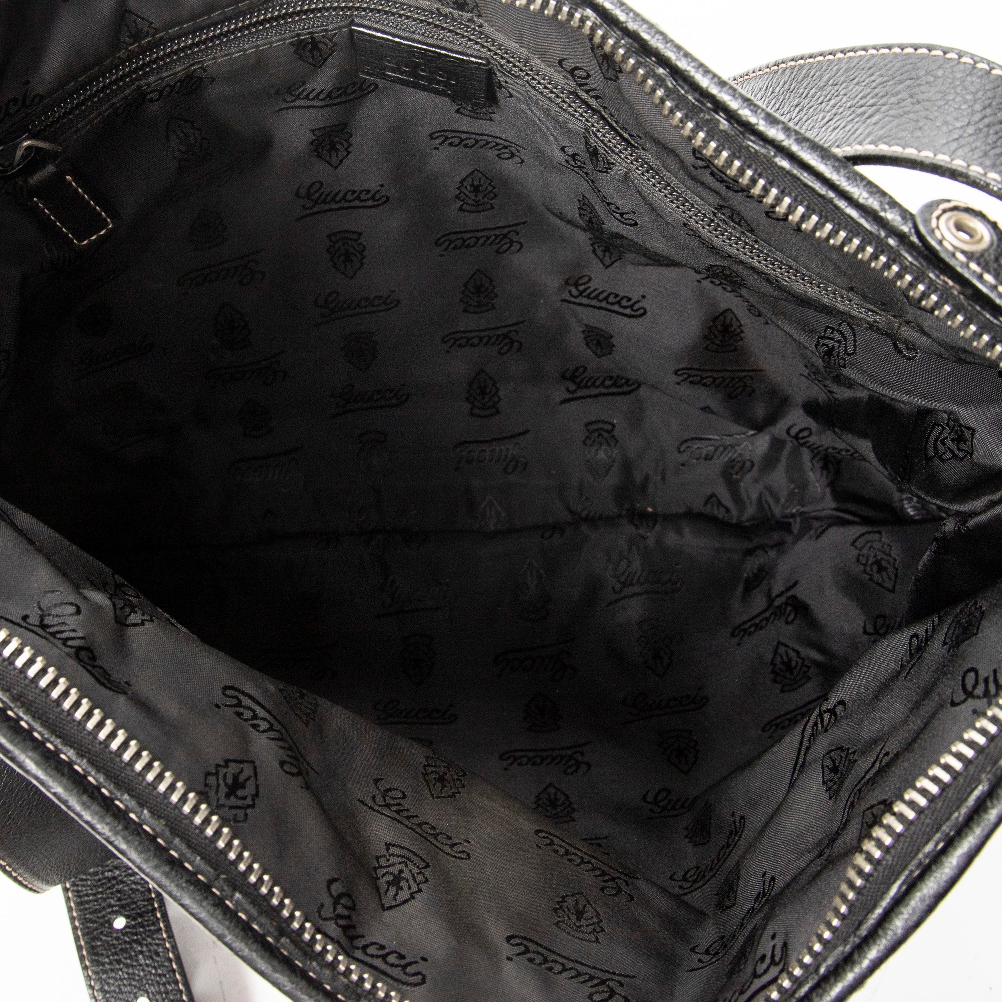 Shoulder Bag Hysteria Crossbody Black Grained Calfskin Leather