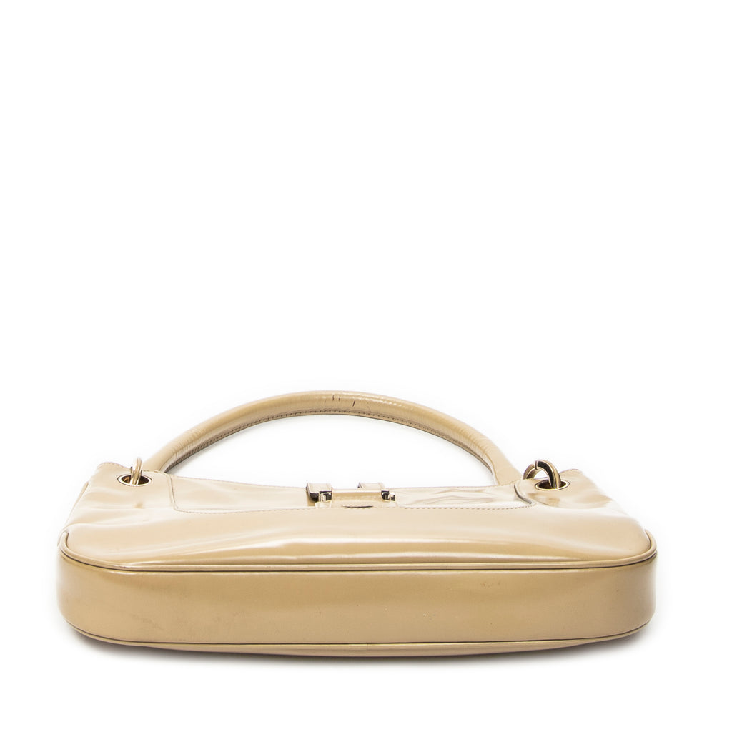 Shoulder Bag Vintage Jackie Beige Smooth Calfskin Leather