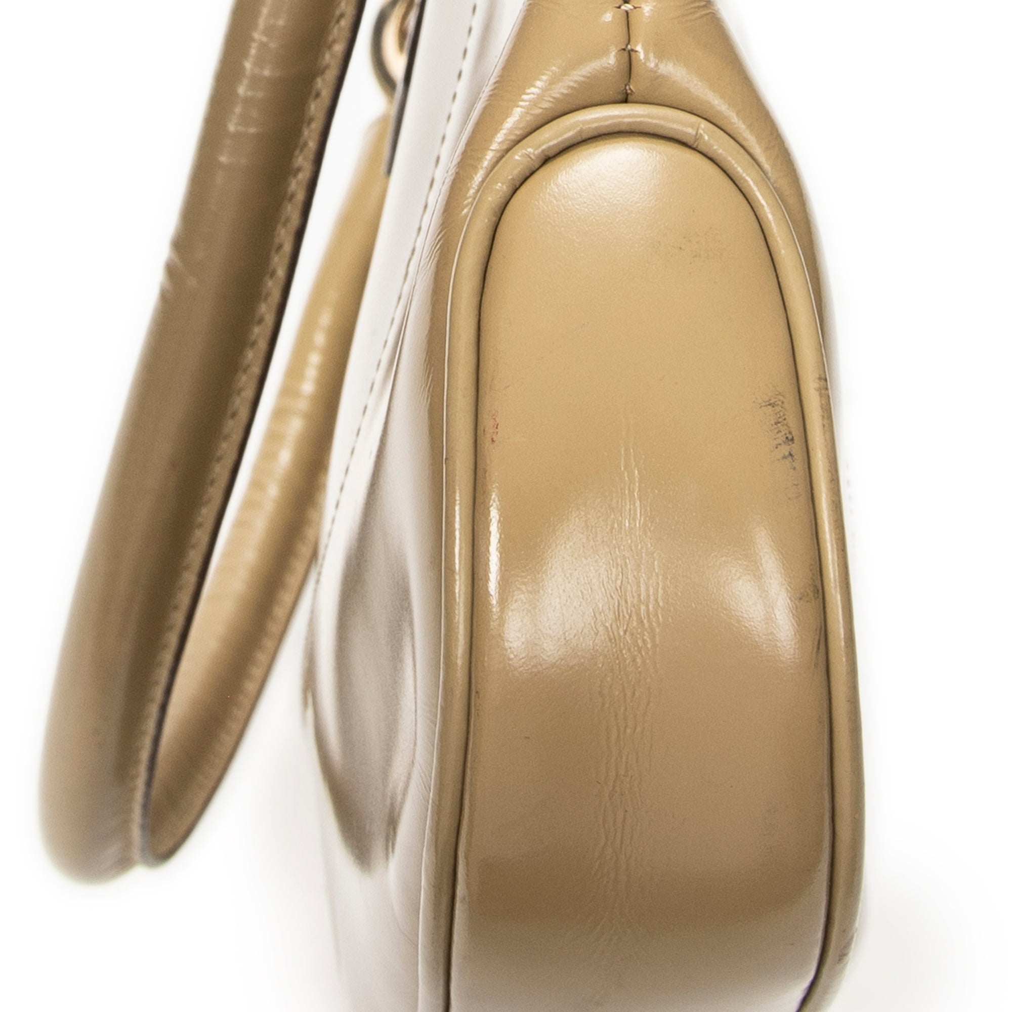 Shoulder Bag Vintage Jackie Beige Smooth Calfskin Leather