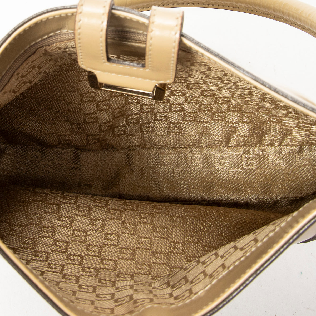 Shoulder Bag Vintage Jackie Beige Smooth Calfskin Leather