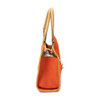 Shoulder Bag Small Bardot Tote Orange Suede Leather