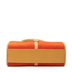 Shoulder Bag Small Bardot Tote Orange Suede Leather