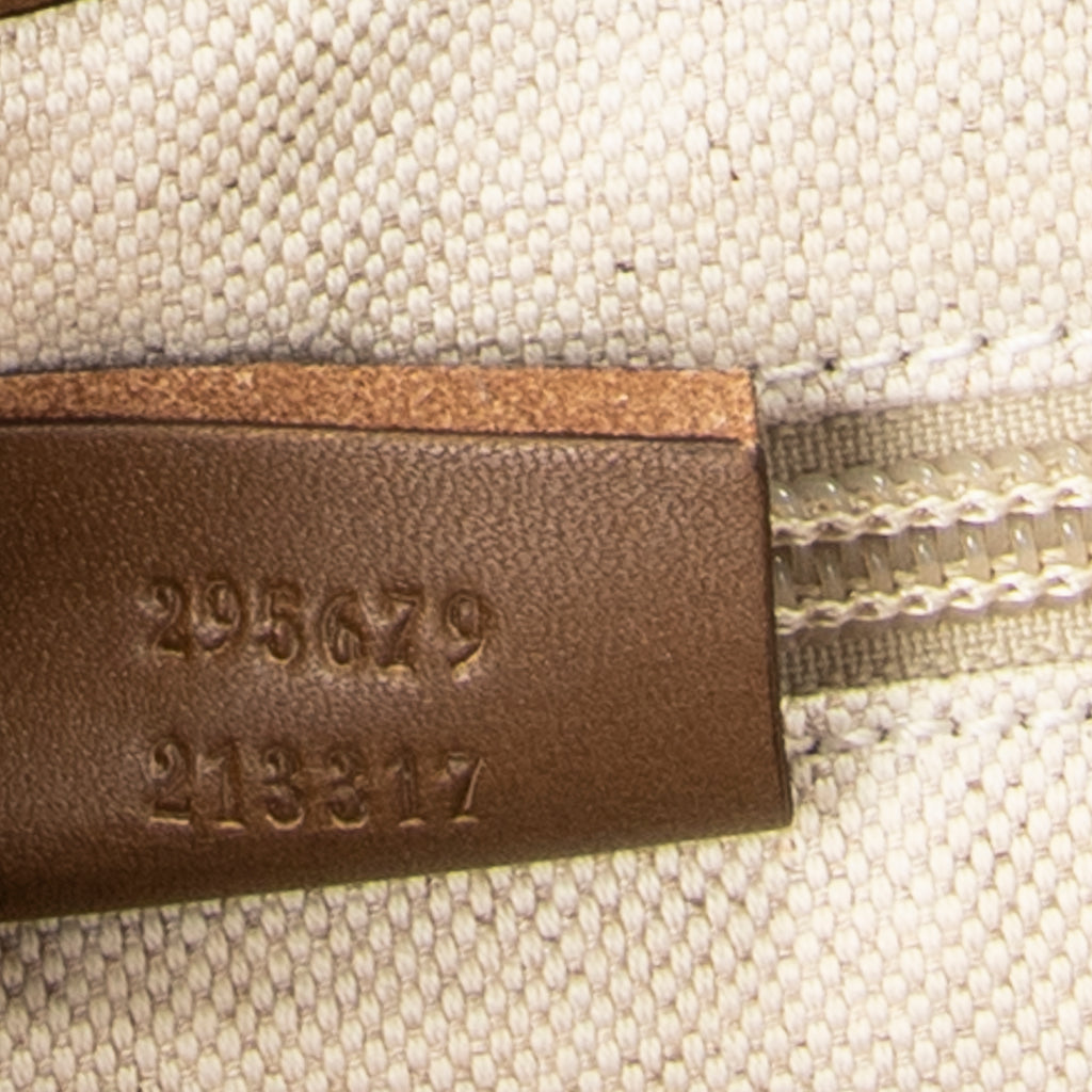 Shoulder Bag Snap Flap Crossbody Beige Diamante Coated Canvas