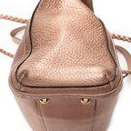 Shoulder Bag Bella Bamboo Tote Pink Grained Calfskin Leather