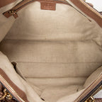 Shoulder Bag Bella Bamboo Tote Pink Grained Calfskin Leather