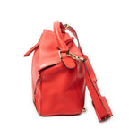 Shoulder Bag Medium Puzzle Bag Red Grained Calfskin Leather