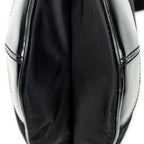Shoulder Bag Square Zip Crossbody Black Nylon Canvas