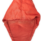 Shoulder Bag Vintage Open Tote Red Nylon Canvas