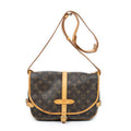 Shoulder Bag Saumur MM Brown Monogram Canvas