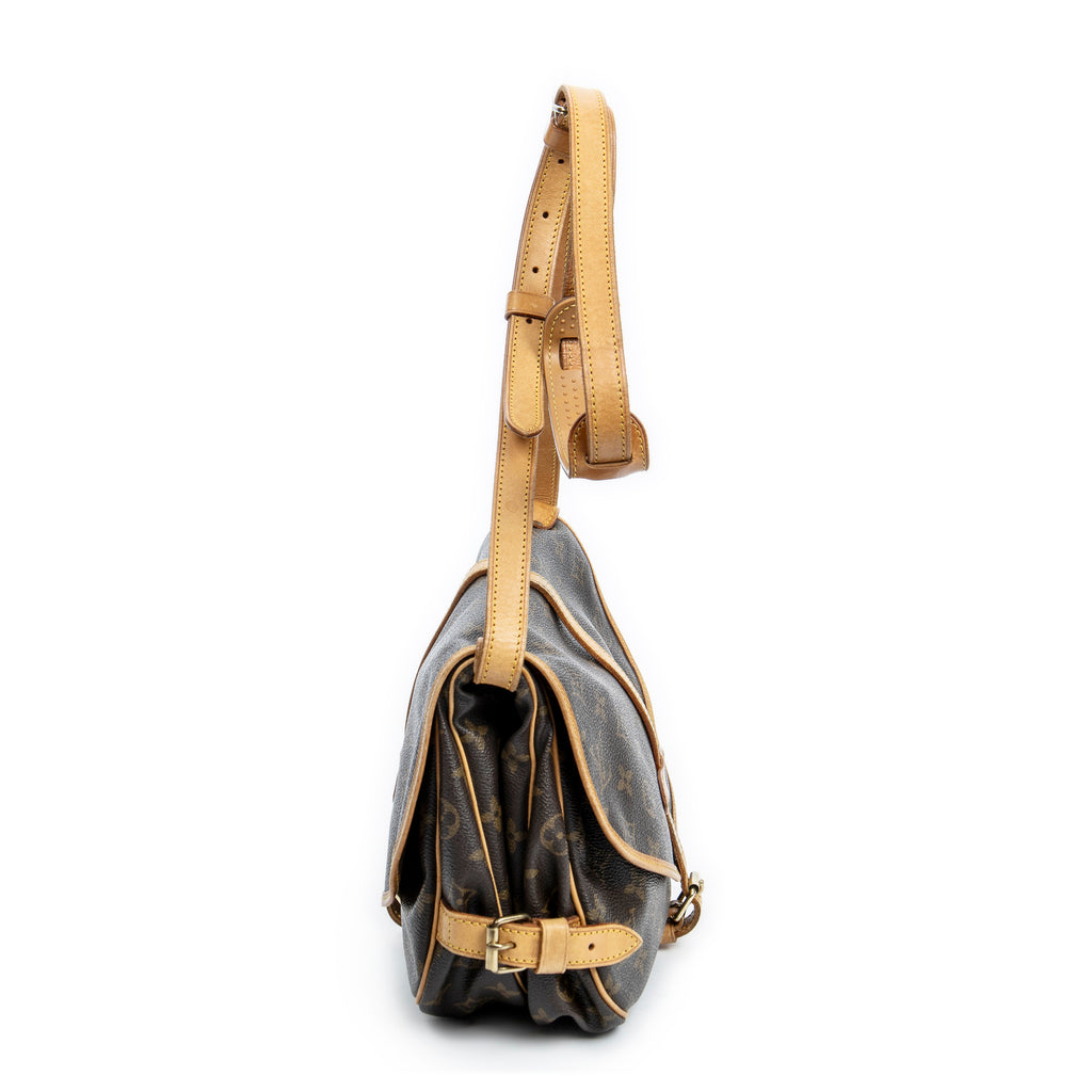 Shoulder Bag Saumur MM Brown Monogram Canvas